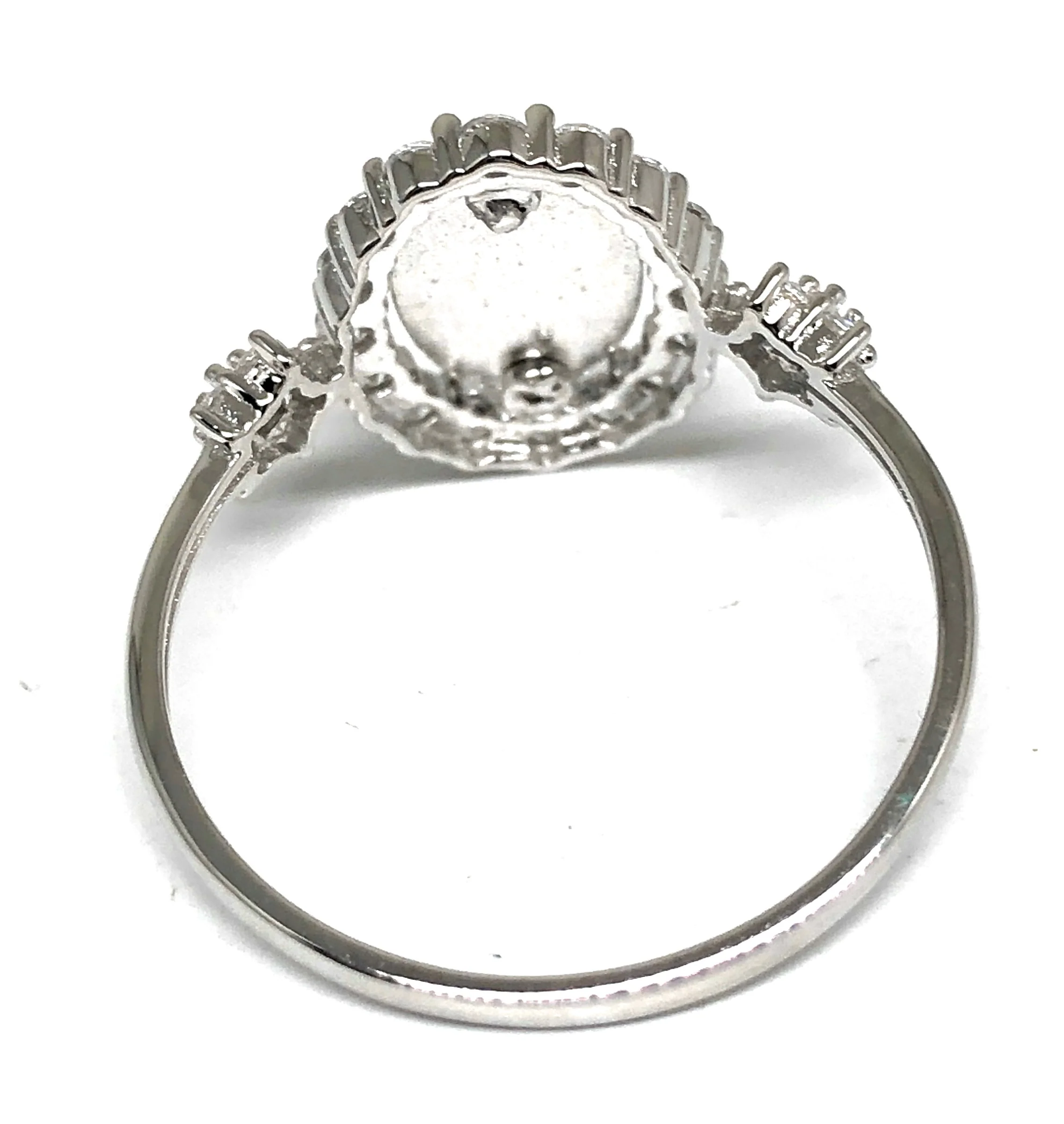 .925 Silver Dainty Viirgin Mary Virrgen Guadalupe Cubic Zirconia Ring - Image 3