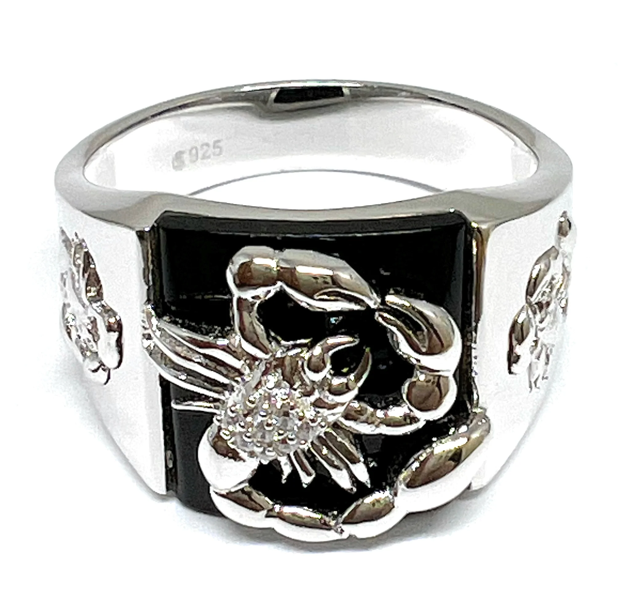.925 Silver Men's Scorpion Ring