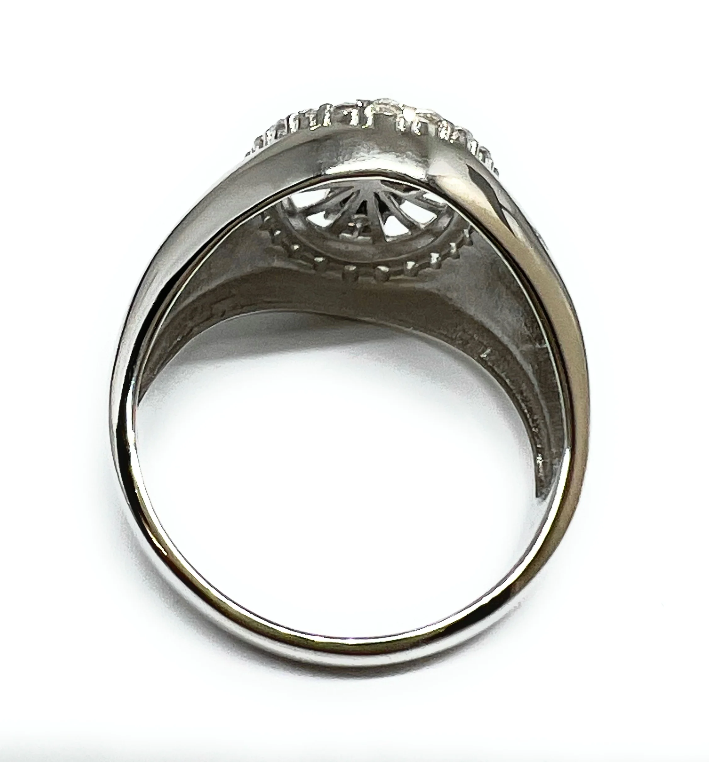 .925 Silver Saan Judas Saaint Jude CZ Ring - Image 3