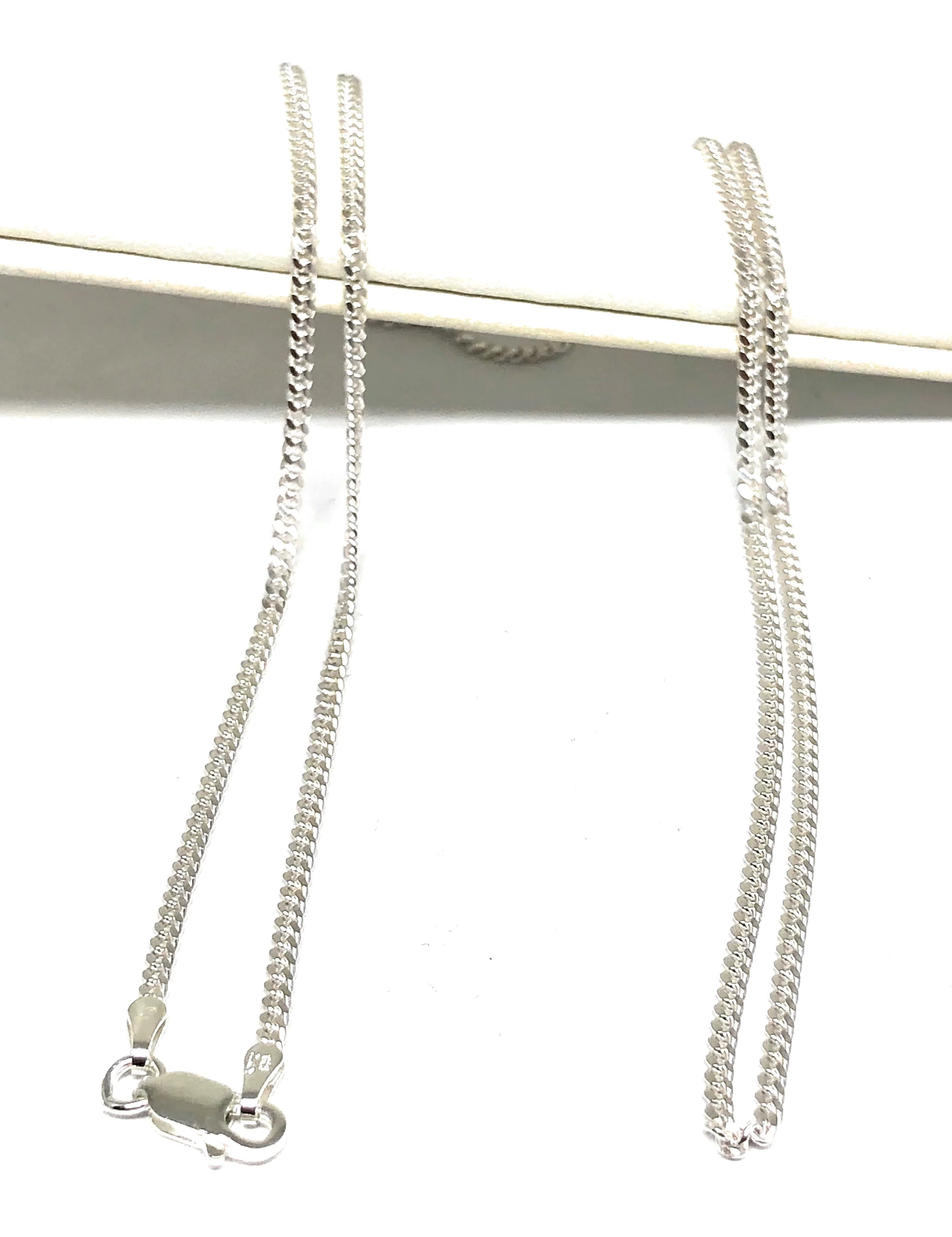 .925 Silver Thin Miami Cuban Link Chain 20,24 inch 2mm - Image 3