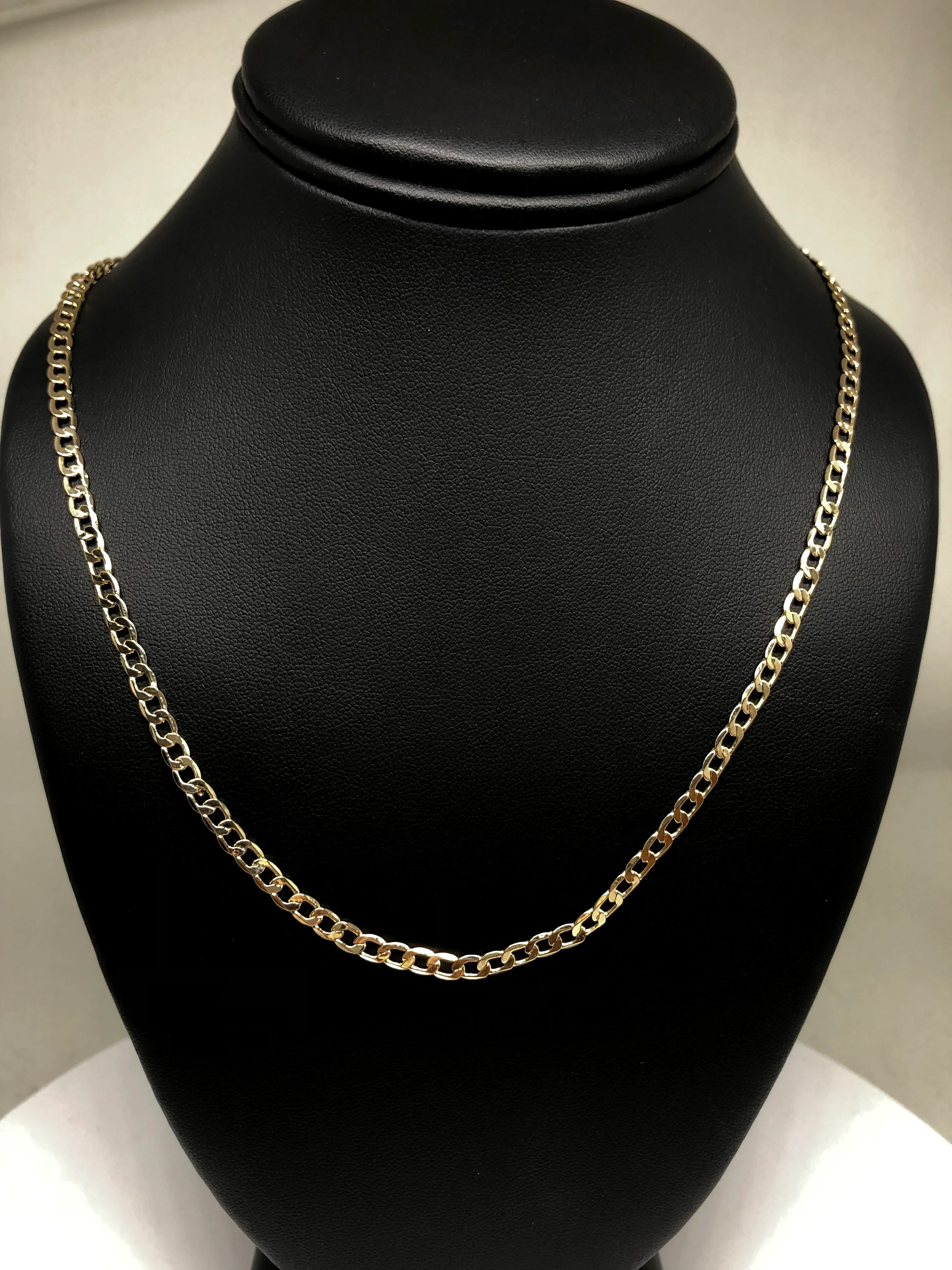 Gold Plated 24" 4mm Cuban Link Chain / Cadena Cuban Link 24” Oro Laminado 4mm - Image 3