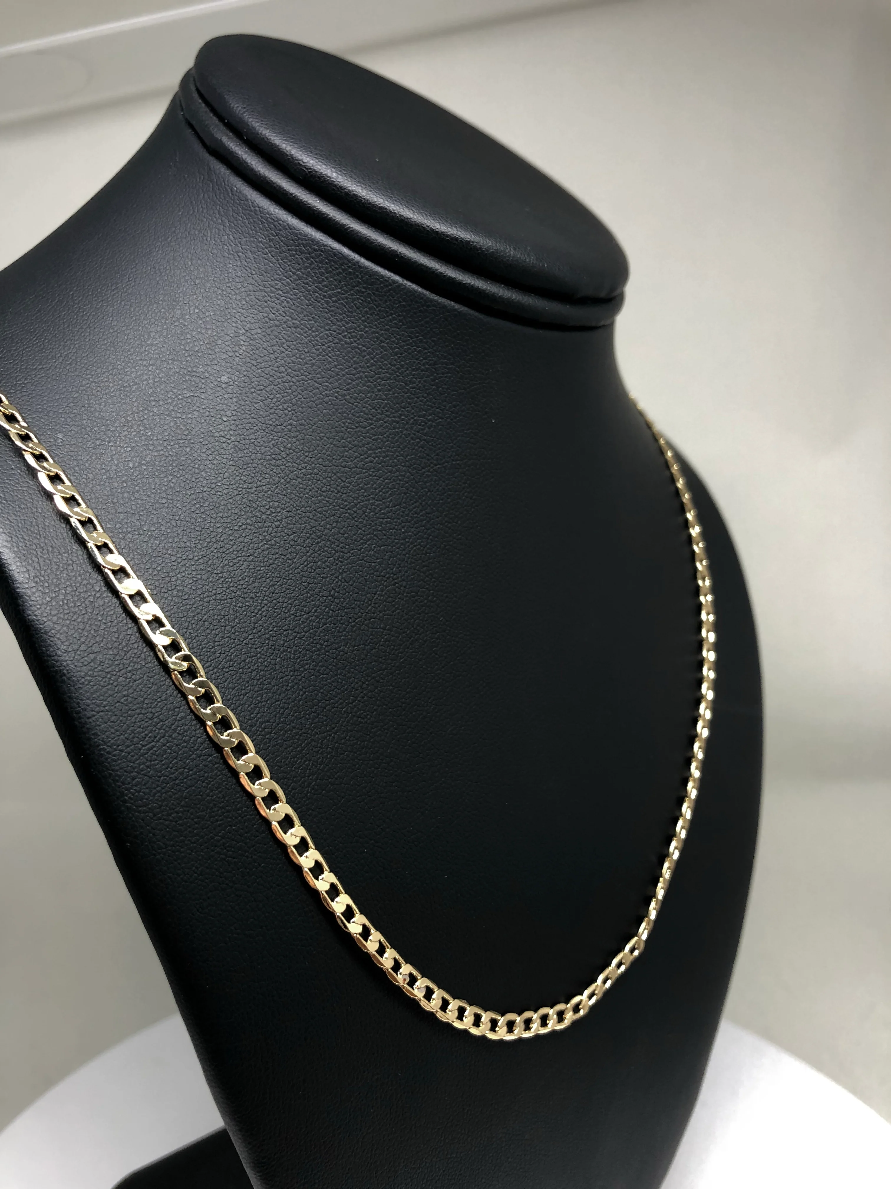 Gold Plated 24" 4mm Cuban Link Chain / Cadena Cuban Link 24” Oro Laminado 4mm - Image 5