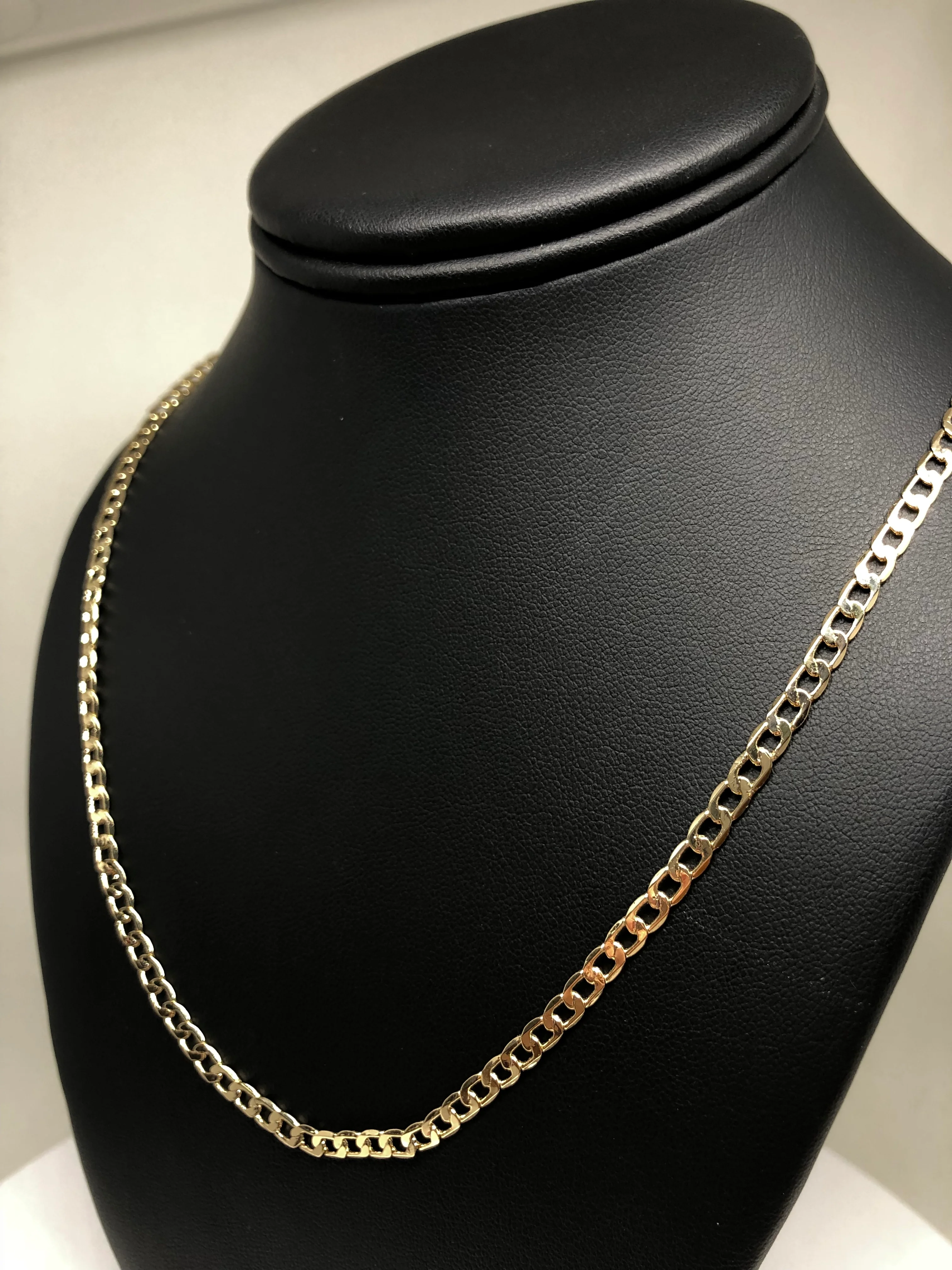 Gold Plated 24" 4mm Cuban Link Chain / Cadena Cuban Link 24” Oro Laminado 4mm - Image 6