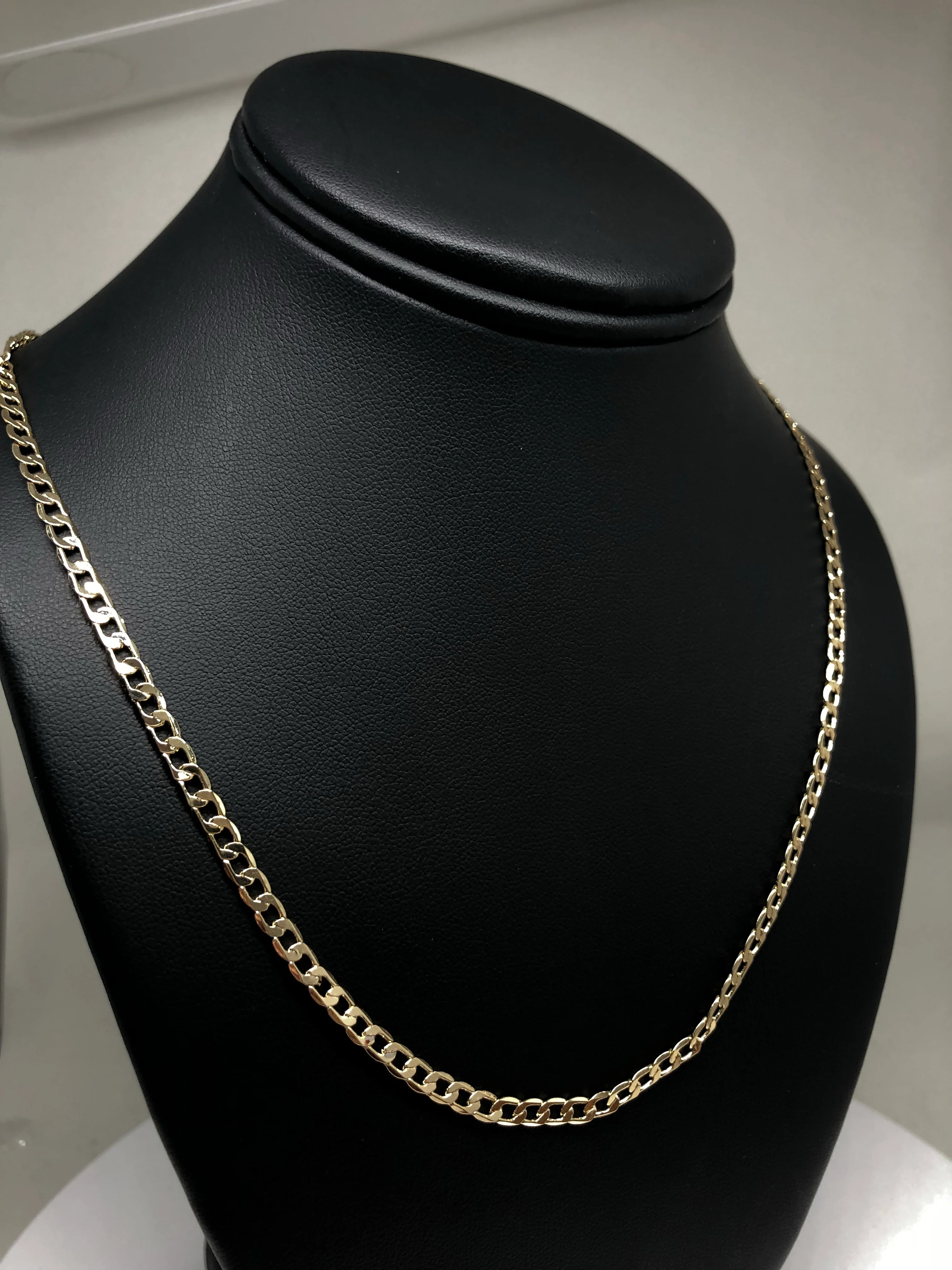 Gold Plated 24" 4mm Cuban Link Chain / Cadena Cuban Link 24” Oro Laminado 4mm - Image 7