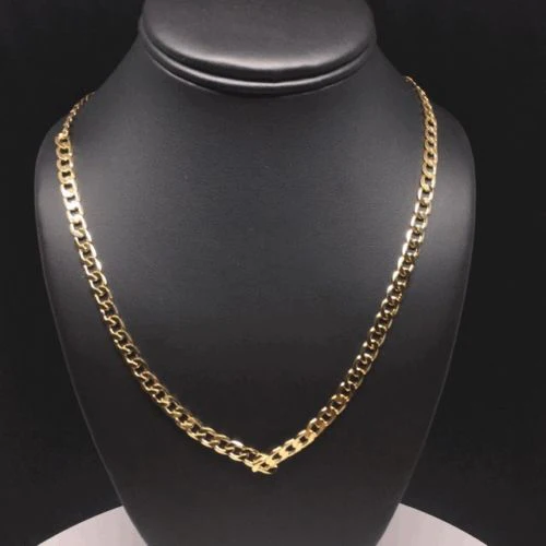 Gold Plated 26" 5mm Cuban Link Chain / Cadena Cuban Link 26" Oro Laminado 5mm - Image 5