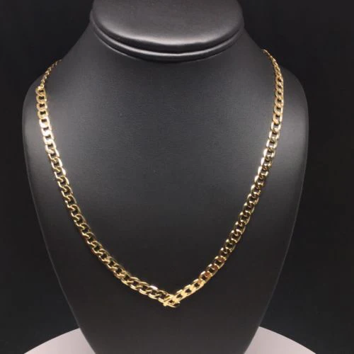 Gold Plated 26" 5mm Cuban Link Chain / Cadena Cuban Link 26" Oro Laminado 5mm - Image 6