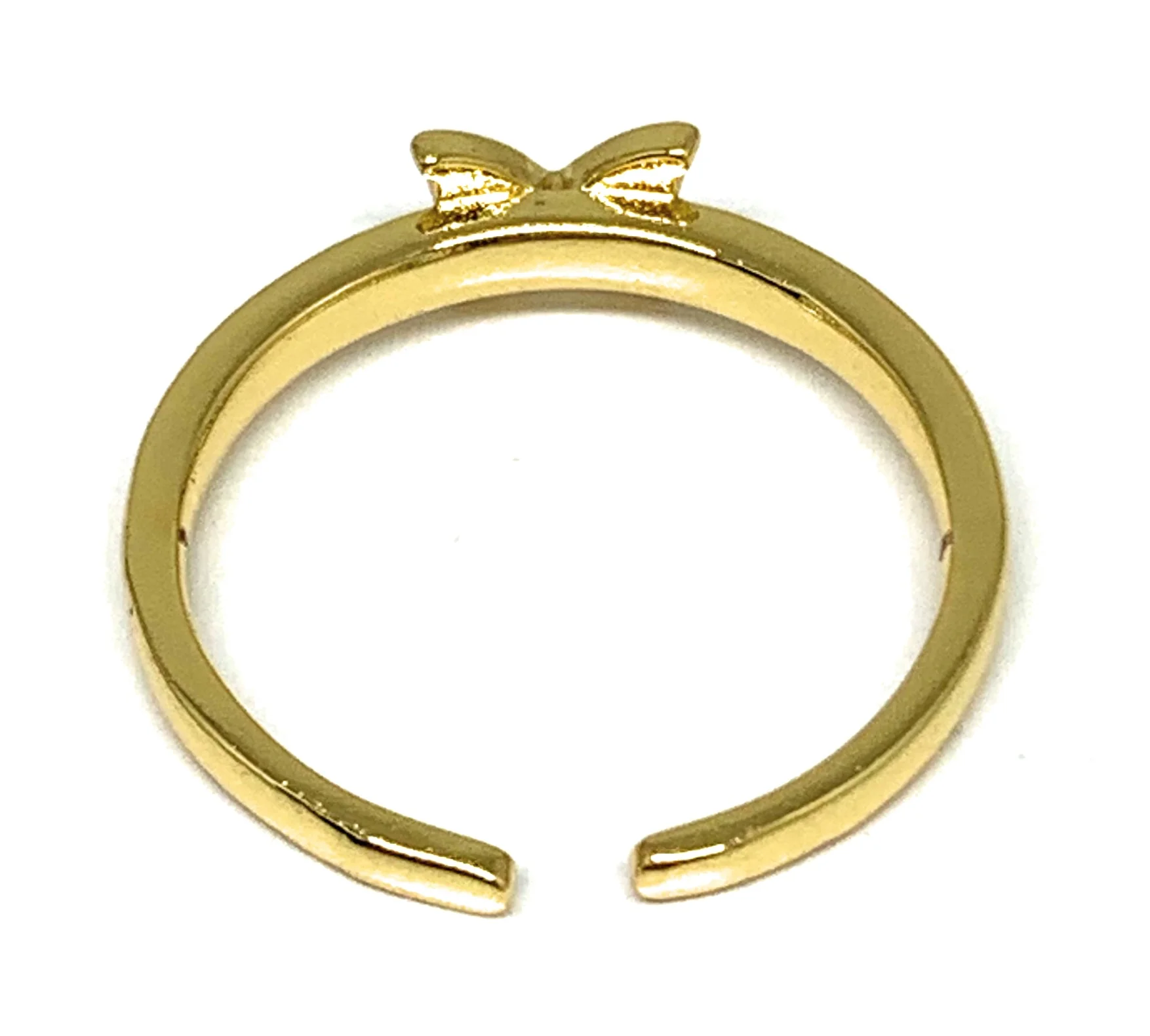 Gold Plated Adjustable Butterfly Ring Sizes 6-12 Anillo - Image 3