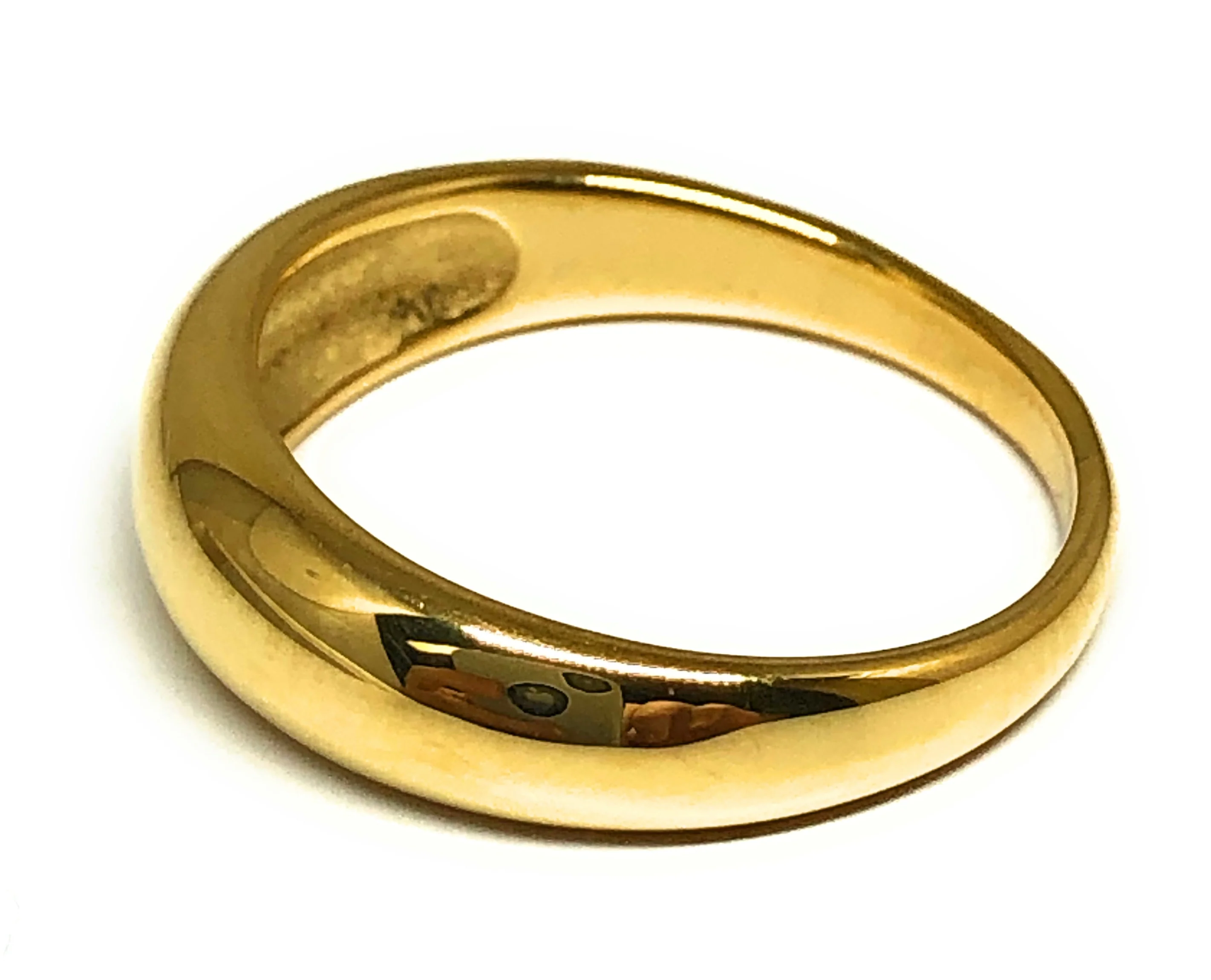 Gold Plated Classic Band Ring Anillo - Image 2