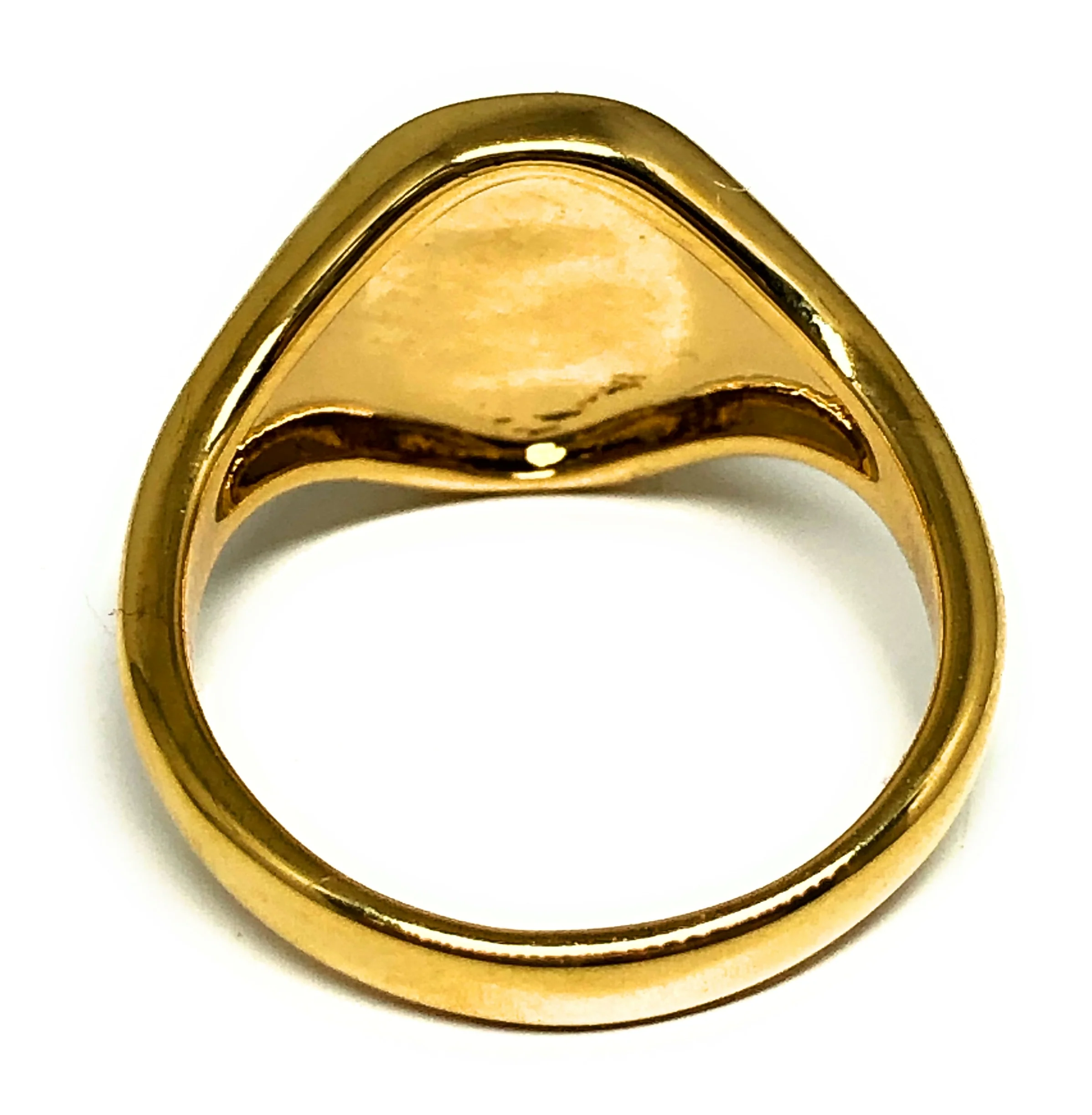 Gold Plated Classic Signet Sunflower Ring Anillo - Image 3