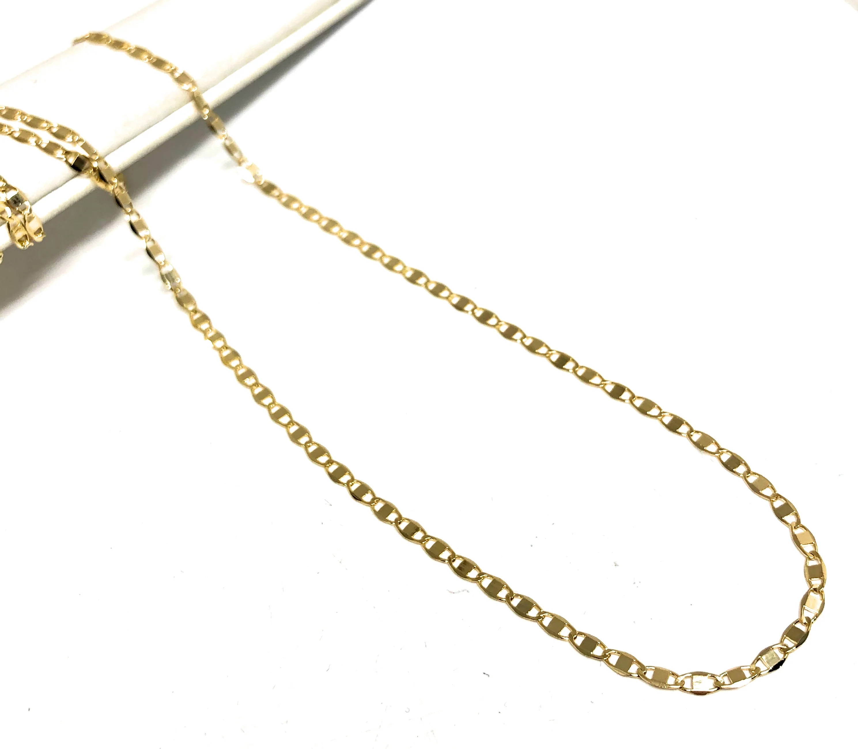 Gold Plated Classic Yellow Valentina Chain 20,24 inch 2.5mm Wdith - Image 2