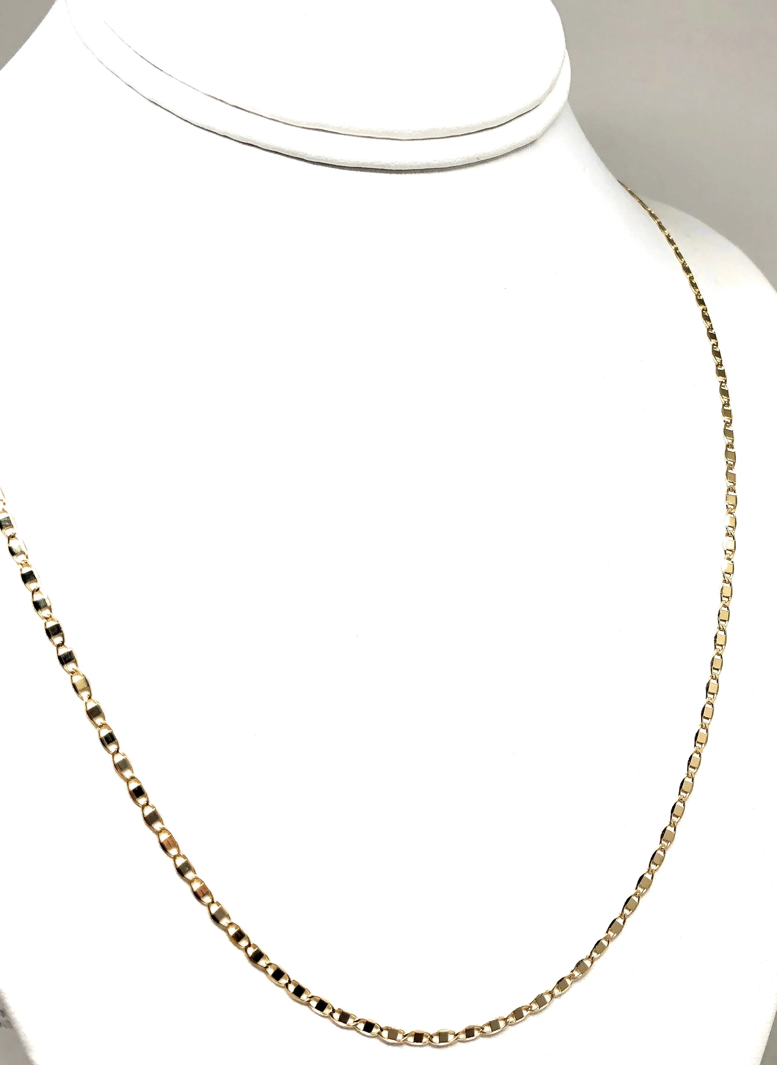Gold Plated Classic Yellow Valentina Chain 20,24 inch 2.5mm Wdith - Image 5