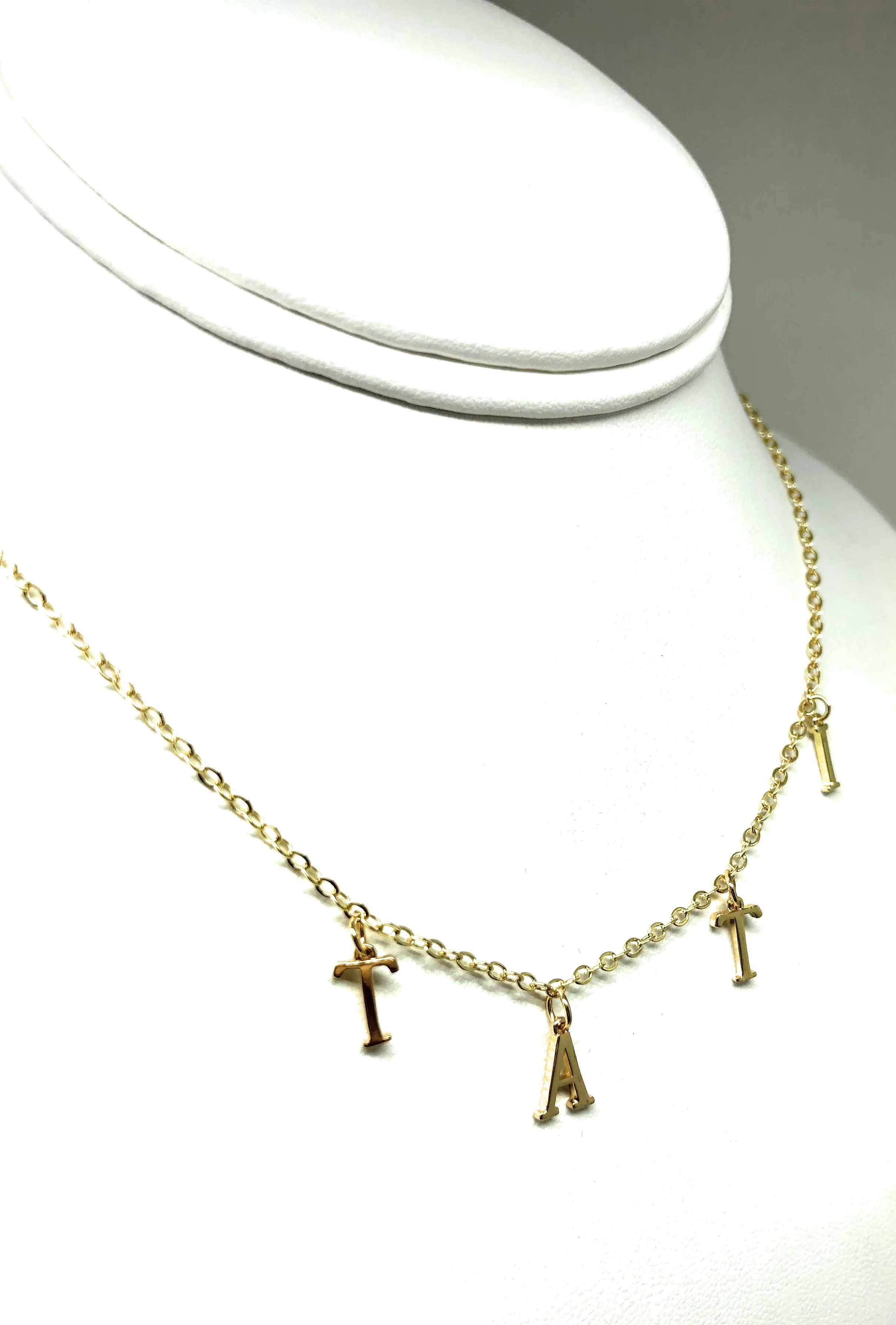 Gold Plated CUSTOMIZED Name Necklace With Chain - Image 6