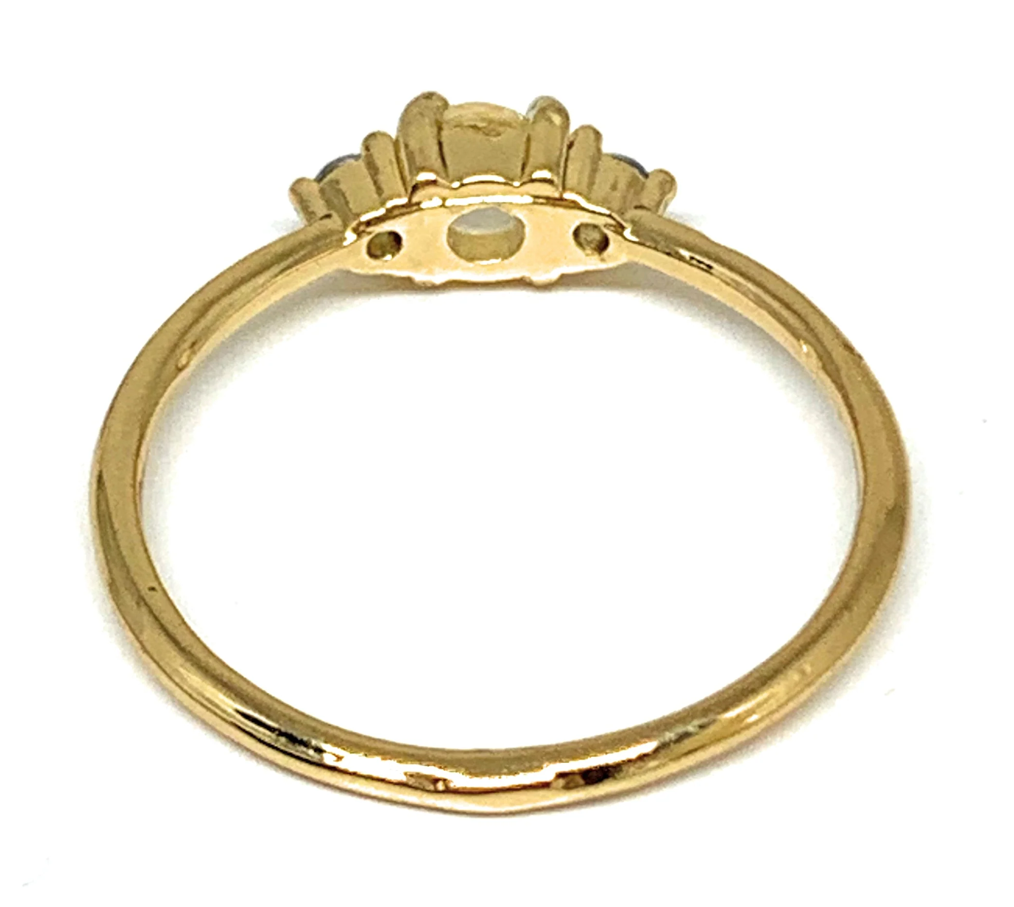 Gold Plated Dainty CZ Band Ring Anillo - Image 3