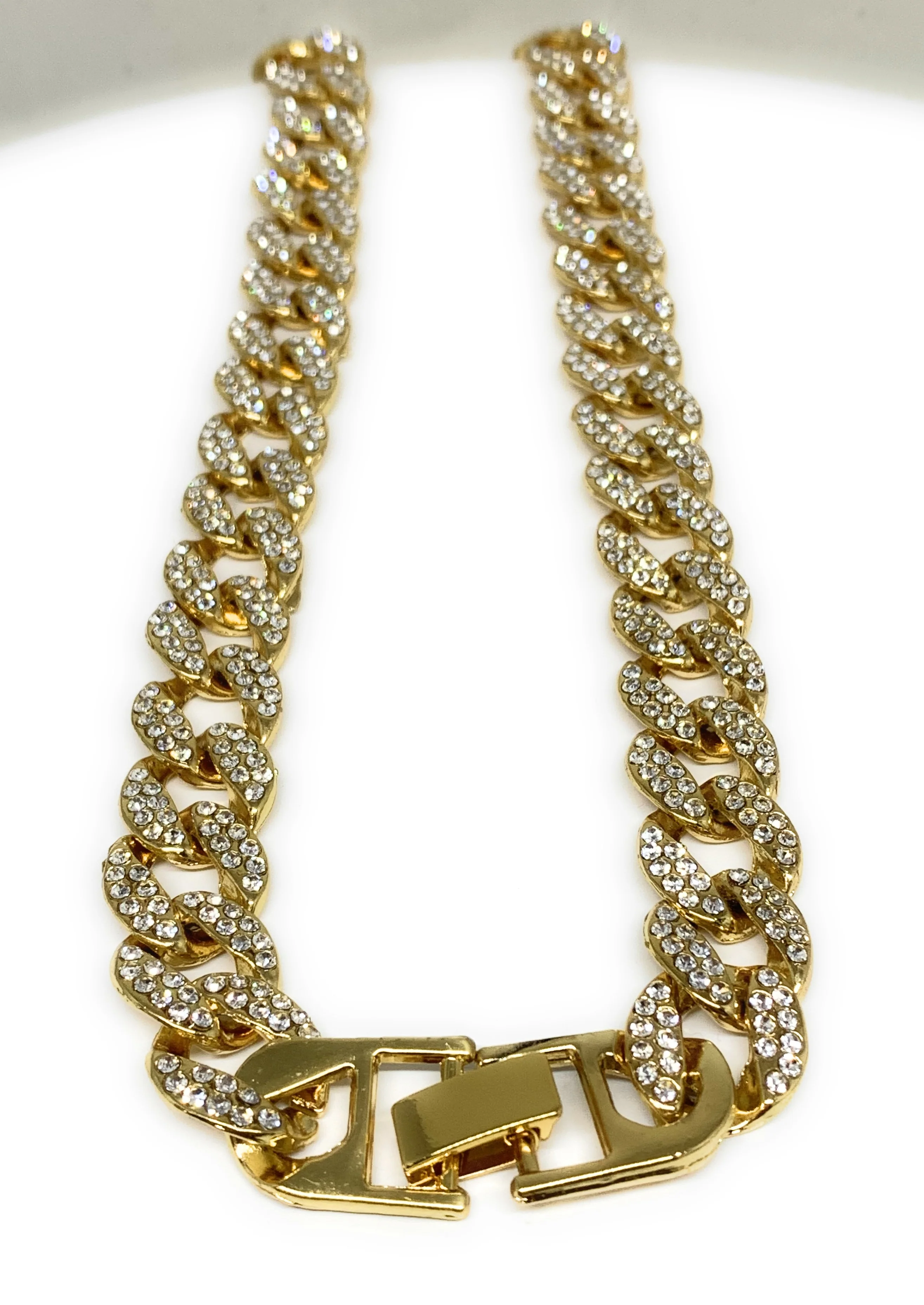 Gold Plated ICED OUT MIAMI CUBAN LINK CZ CHAIN 18-28" 15mm - Image 2