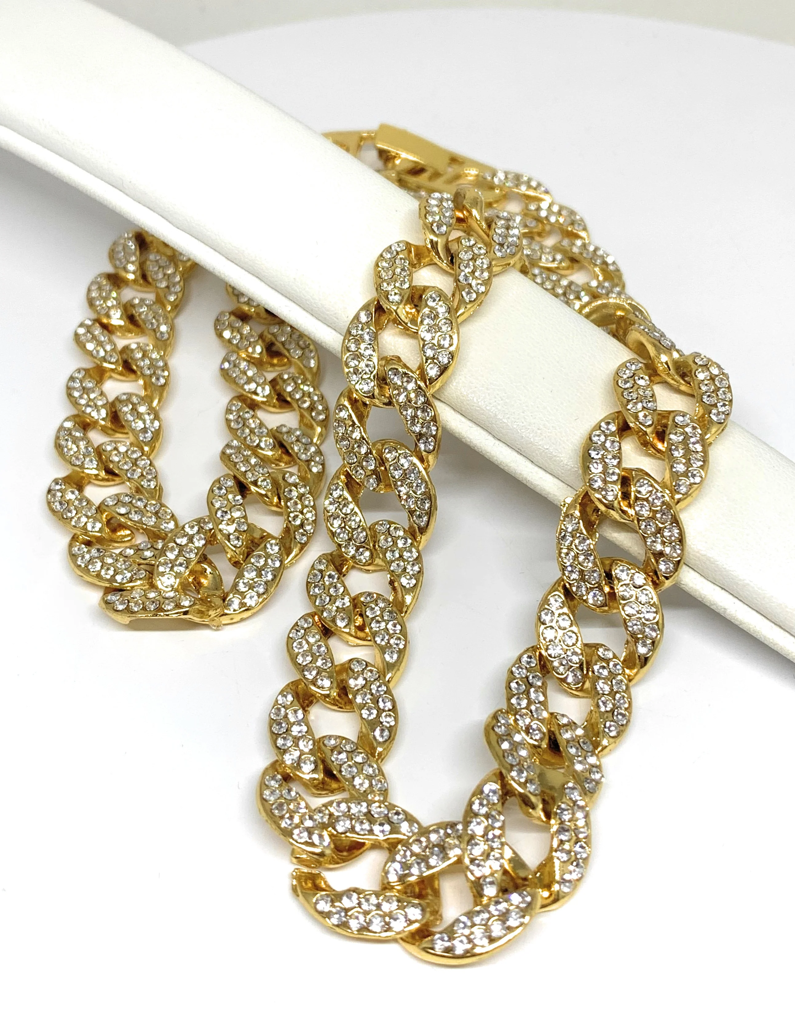 Gold Plated ICED OUT MIAMI CUBAN LINK CZ CHAIN 18-28" 15mm - Image 4