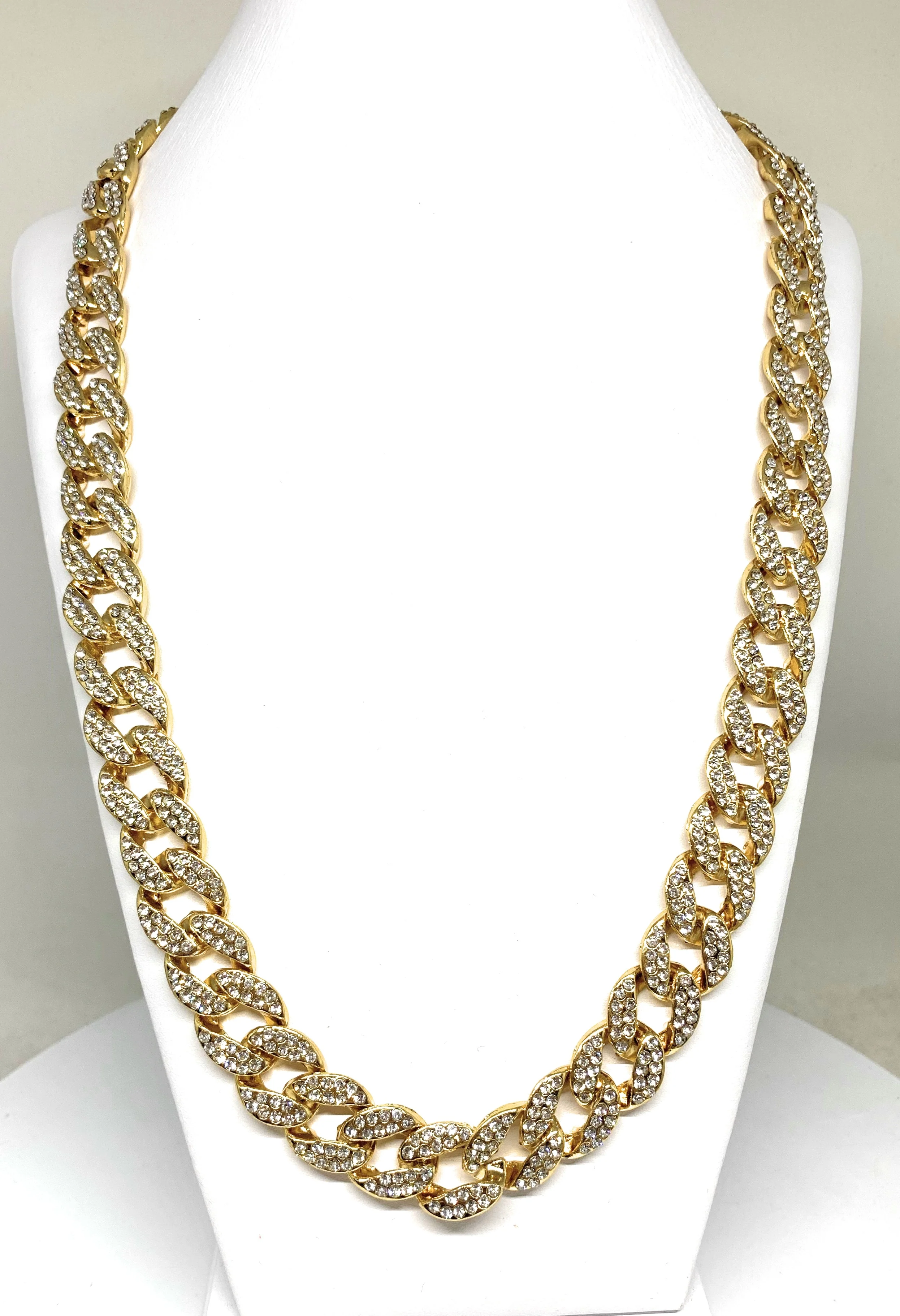 Gold Plated ICED OUT MIAMI CUBAN LINK CZ CHAIN 18-28" 15mm - Image 6