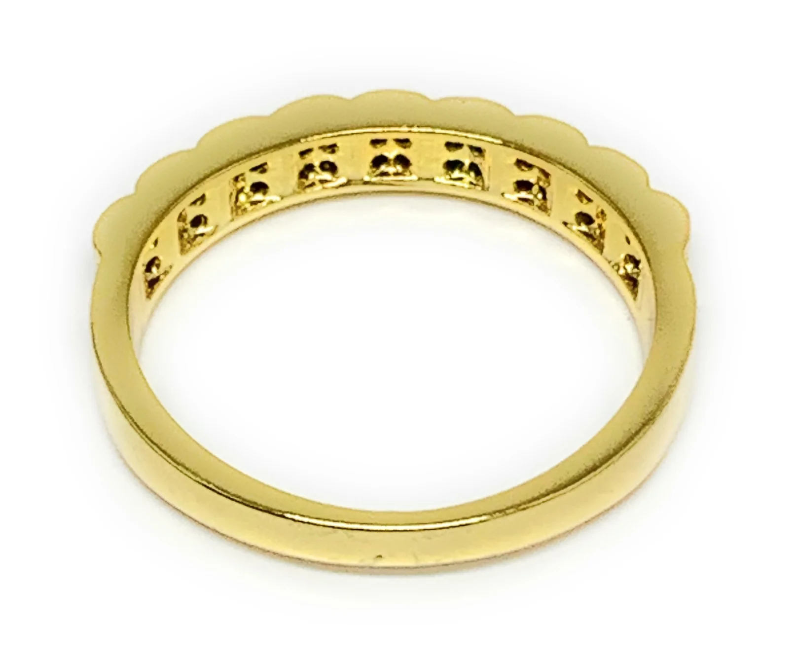 Gold Plated Multi-Color Vibrant CZ Ring Anillo - Image 3