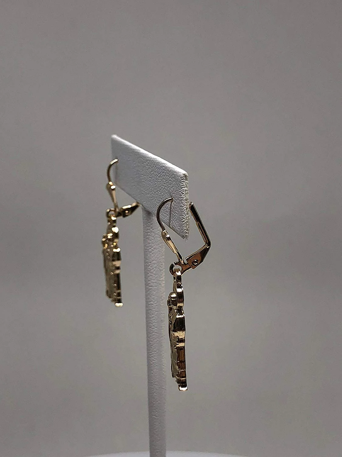 Gold Plated Saint Jude Earrings Aretes De San Judas Tadeo Oro Laminado - Image 5