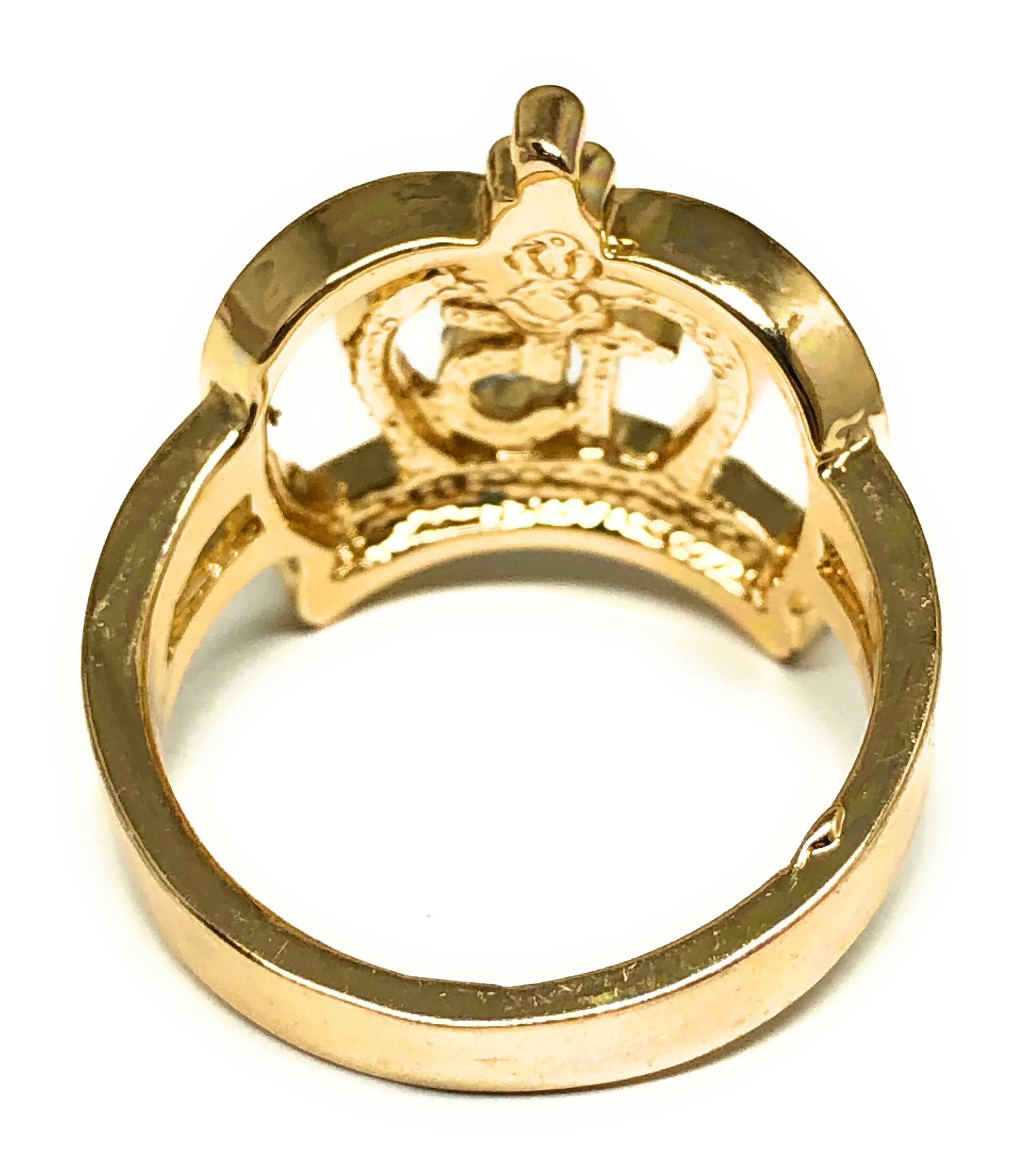 Gold Plated Tri-Color 15 Años Crown Ring Anillo - Image 3