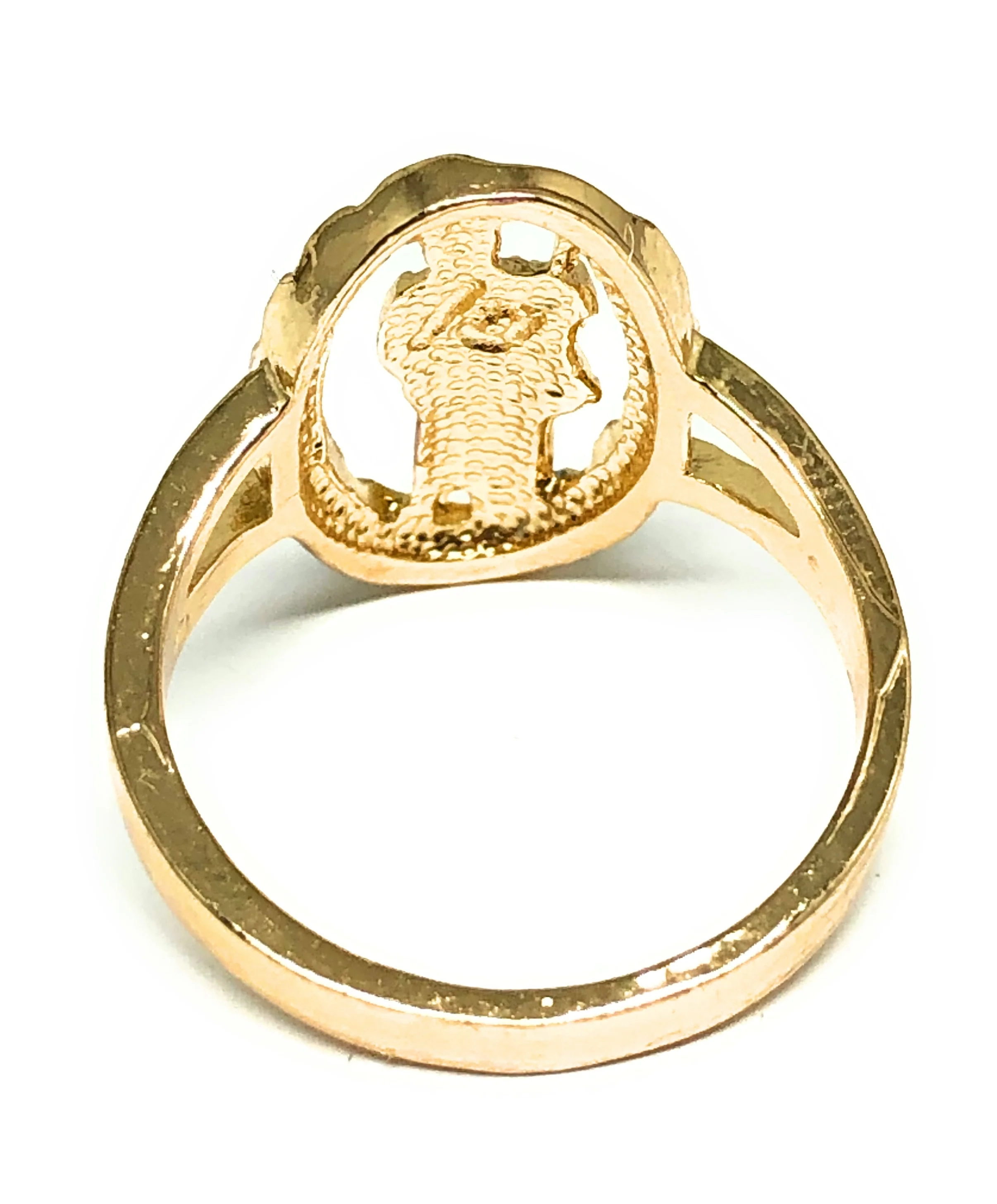 Gold Plated Tri-Color San Judas Saint Jude Ring Anillo - Image 3