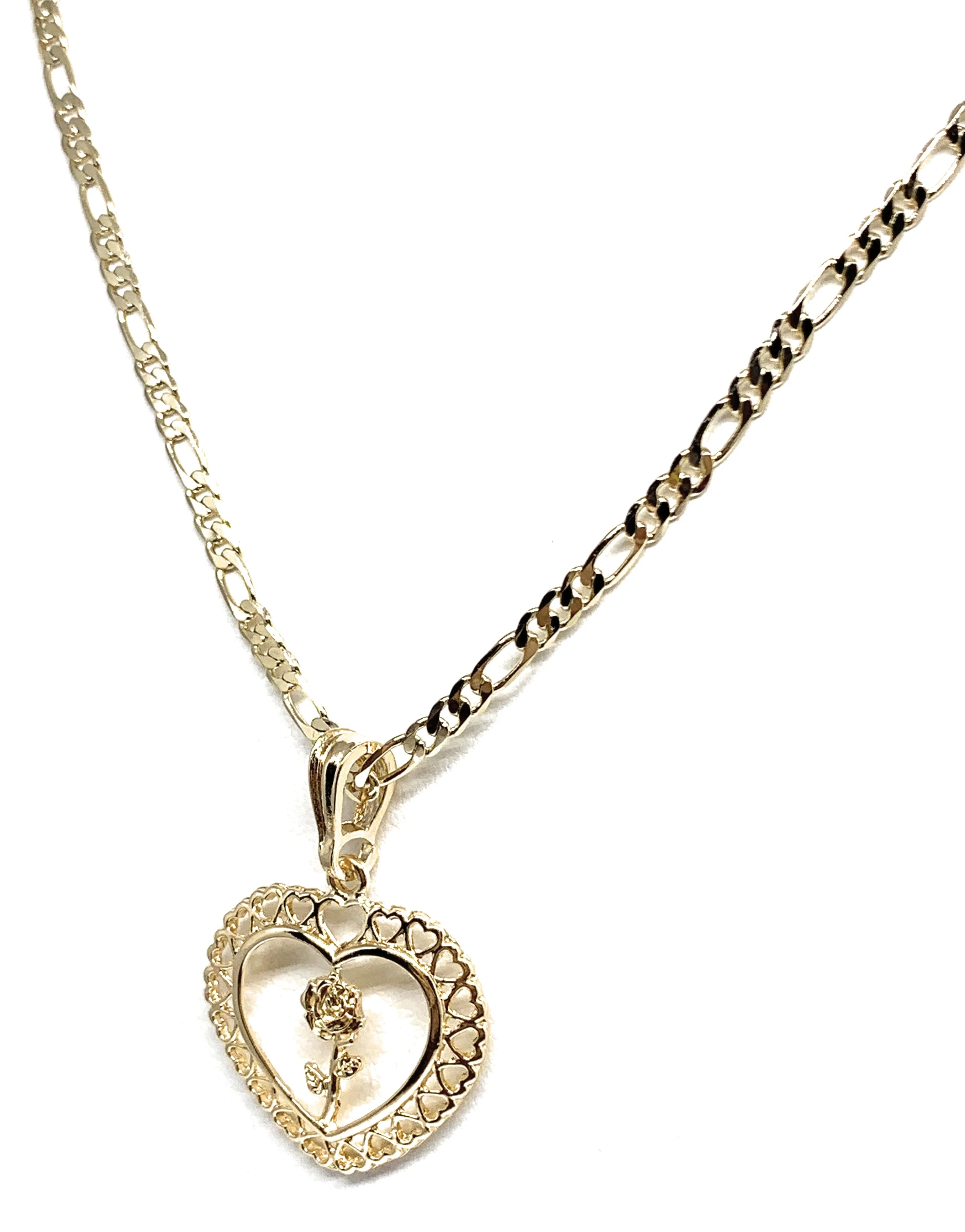 Gold Plated Yellow Rose Pendant Necklace Chain 24” Flor Pendant - Image 5