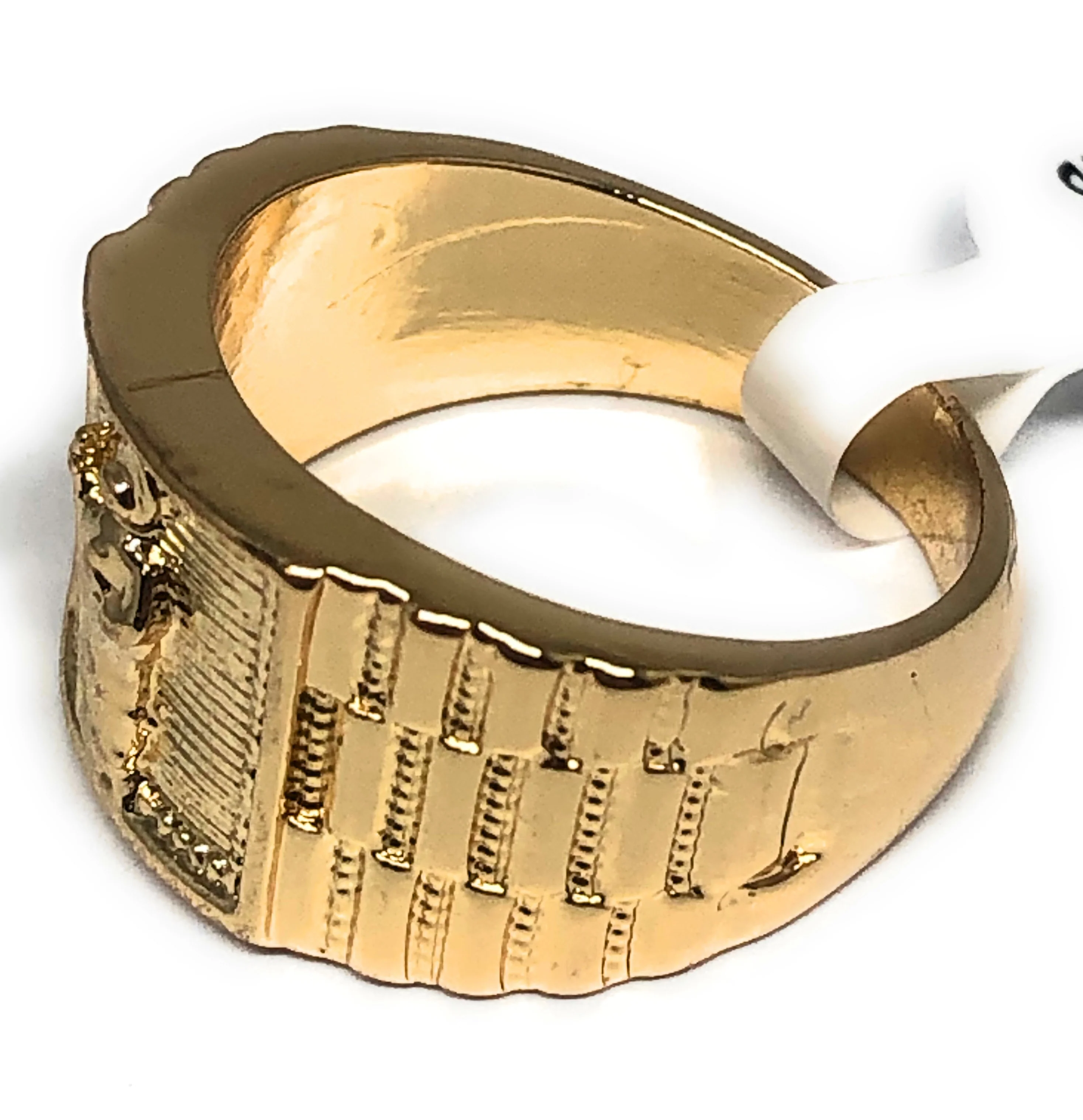 Gold Plated Yellow San Judas Saint Jude Ring Anillo - Image 3