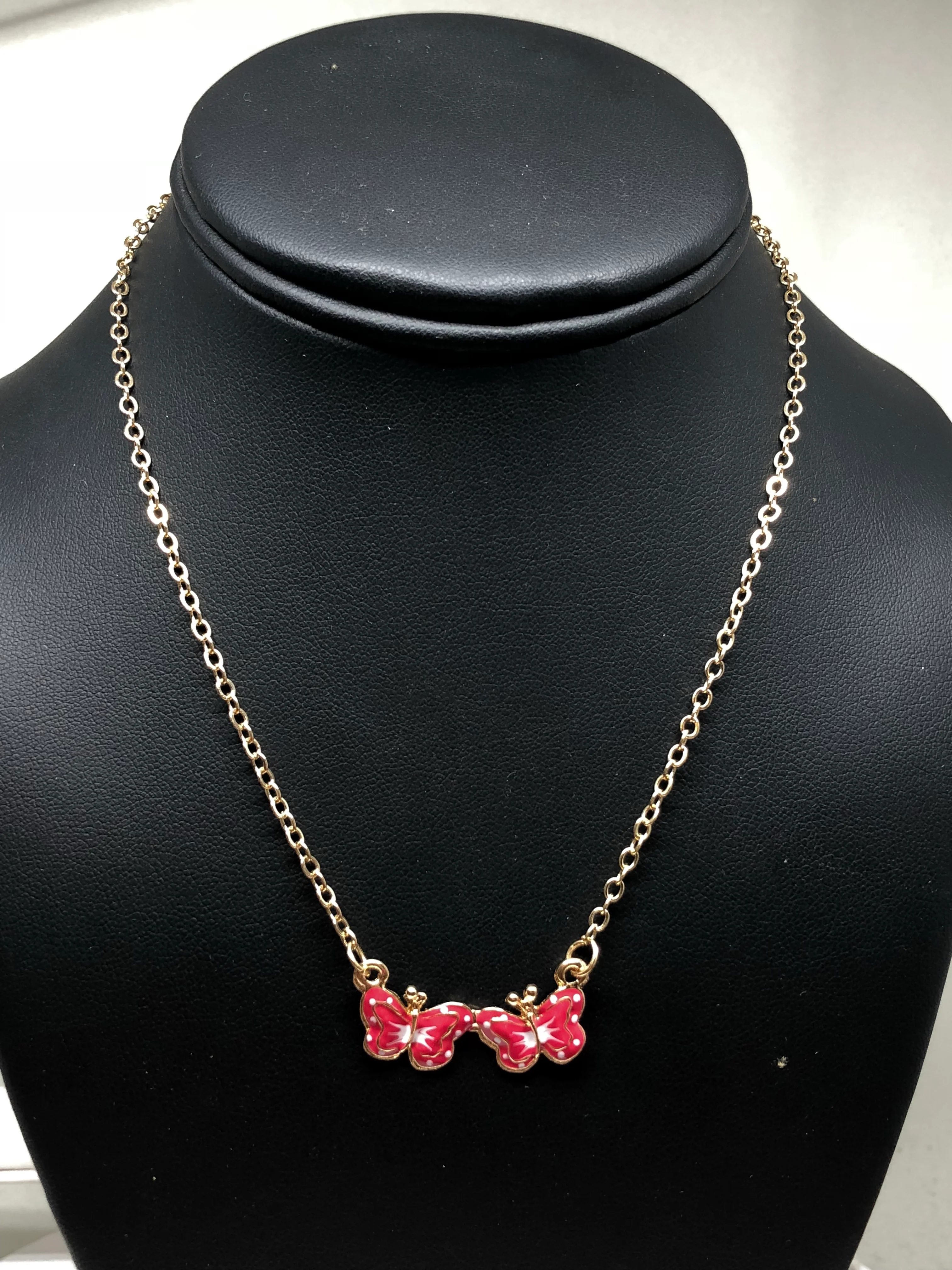 Kids’s Ages 3-8 Gold Plated Butterly Set | Earrings, Ring, Bracelet, Necklace - Image 6