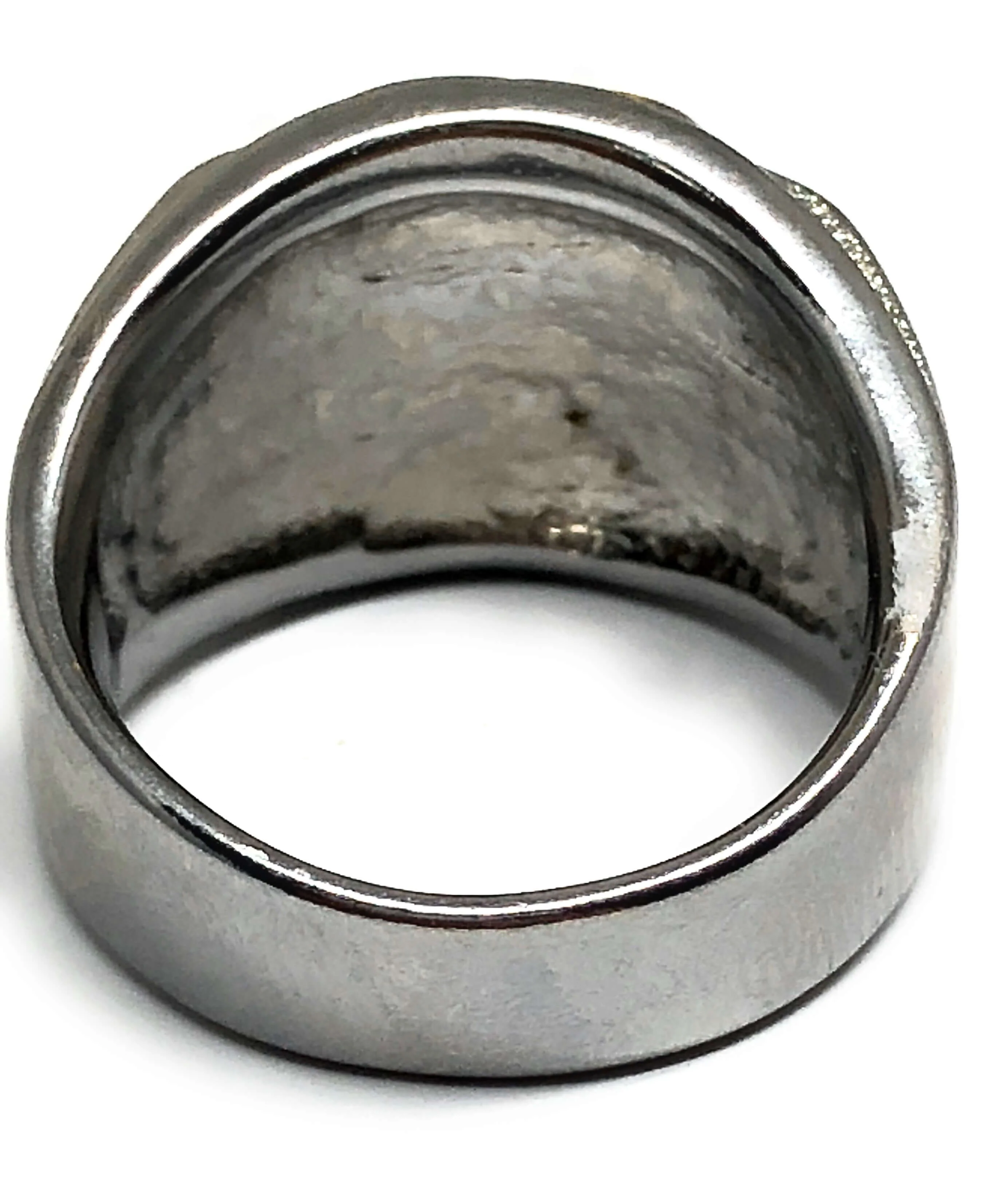 Men's Gold Plated Saint Jude White Gold Ring San Judas Anillo - Image 3