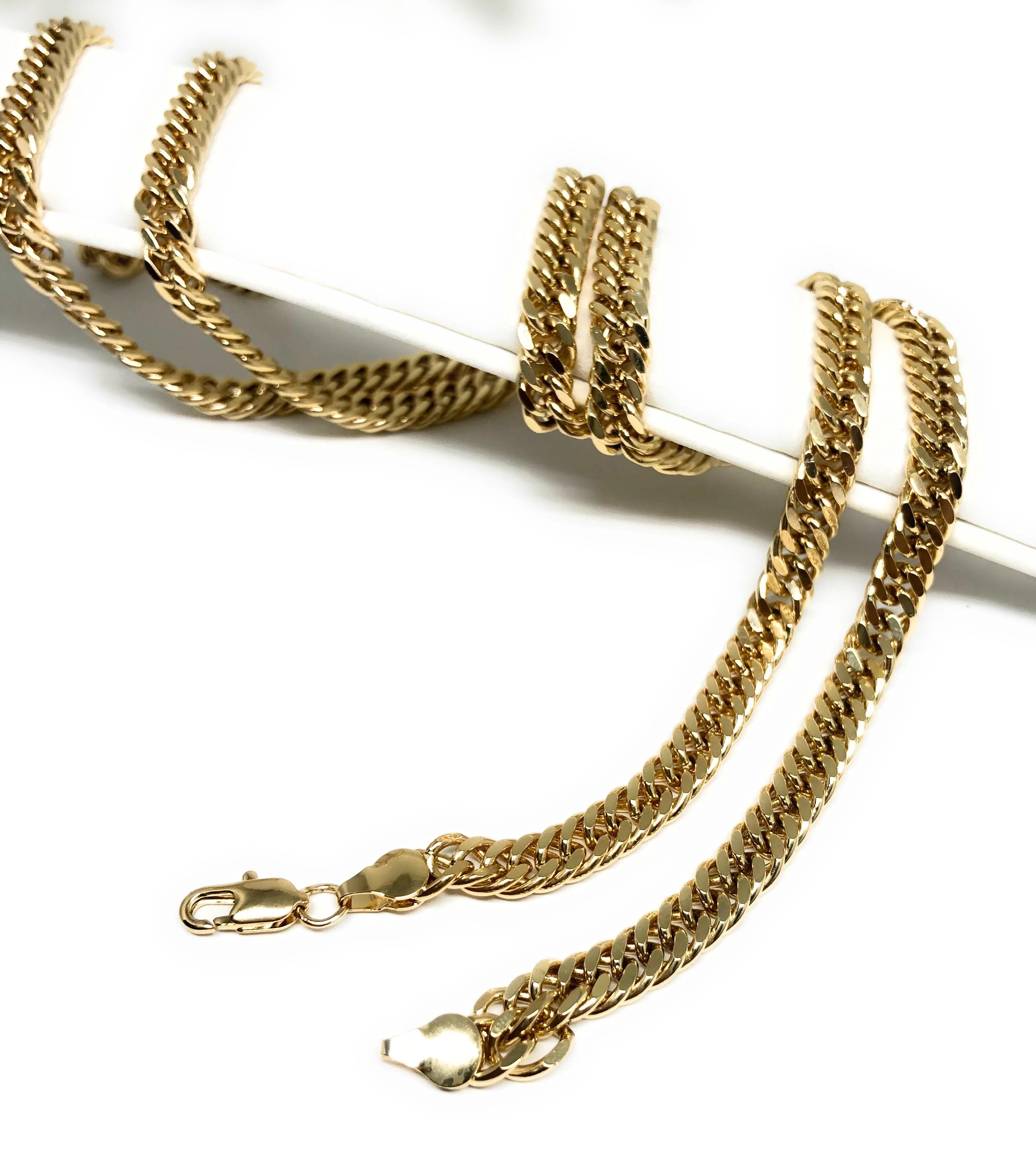Men's Large Hip Hop 30 Inch Cuban Link Chain Gold Plated 6mm Width - Image 3